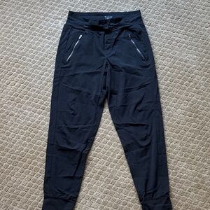 Athleta Trekkie North Black Jogger Pants with Zipper Pockets